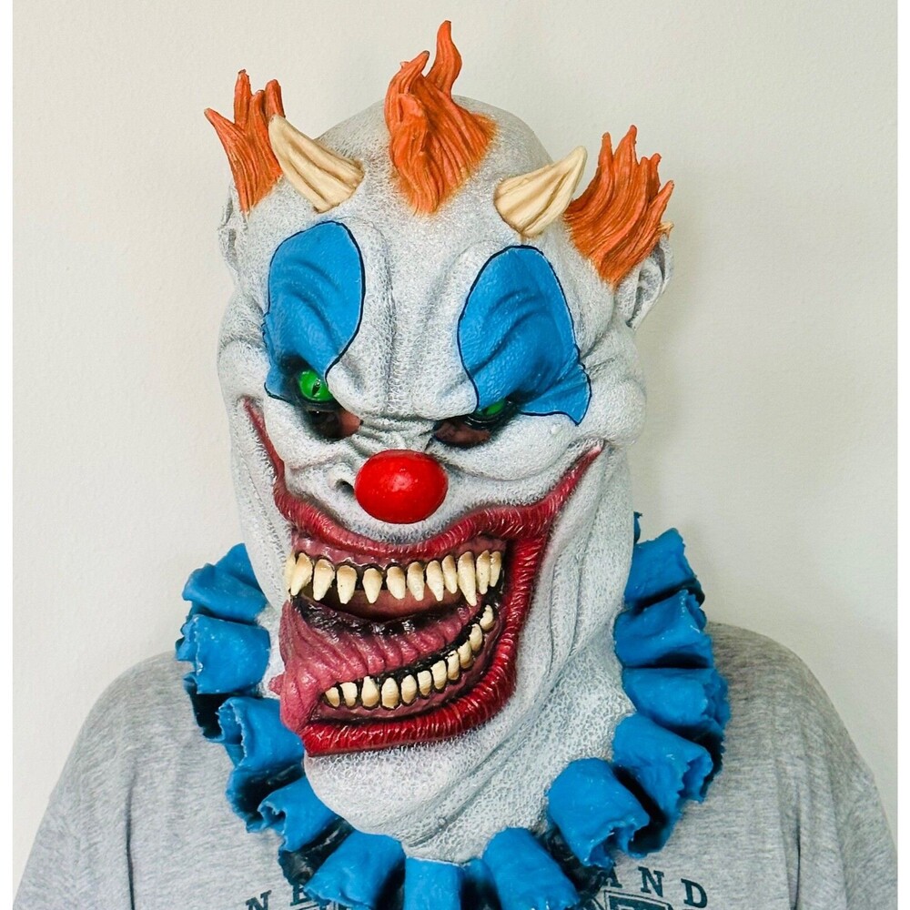 Rubie's Scary Evil Clown Latex Halloween Mask Adult Horror Costume